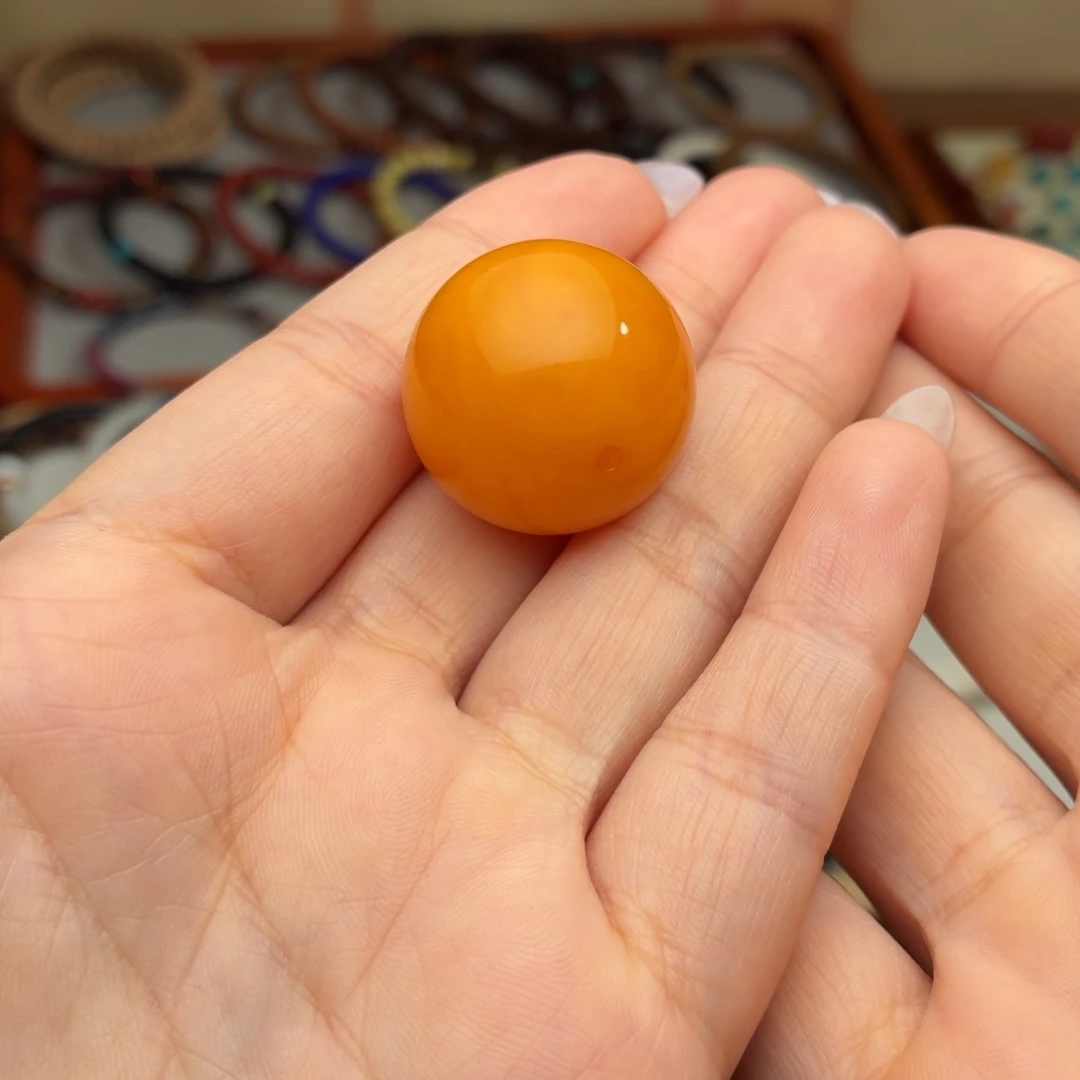 蜜蜡未镶嵌吊坠(不含链)24mm