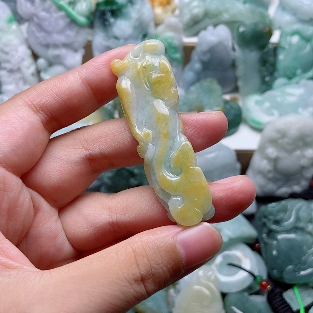翡翠未镶嵌吊坠(不含链)1
