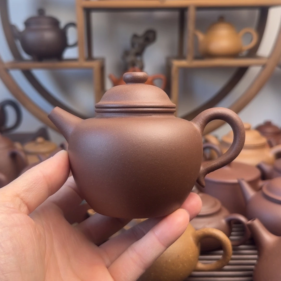 茶壶紫砂大彬圈钮240cc台西嫩底槽清
