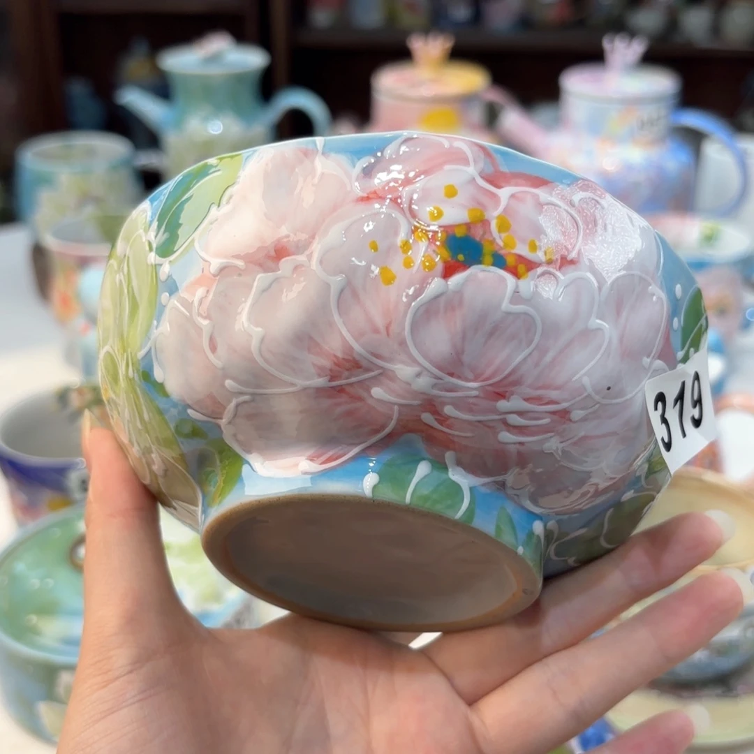 景德镇手绘高温釉下彩陶瓷茶具