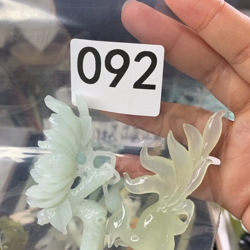 【闪购商品】岫玉发饰未镶嵌夏*