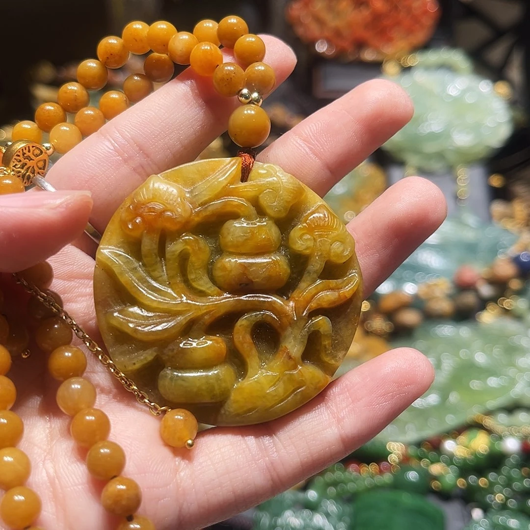 未镶嵌岫玉毛衣链