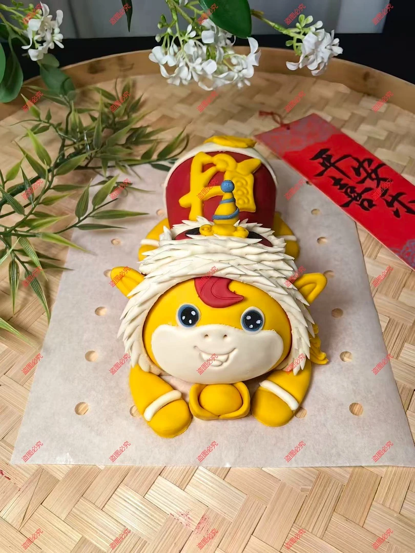 版权产品大号发财马造型模具新年礼盒套装马年轻粘土花饽饽模具