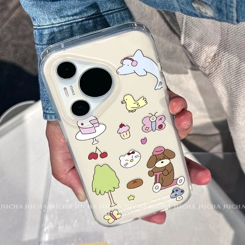 快乐园适用苹果16pro手机壳防摔小米15荣耀300女款OPPOVIVO高端