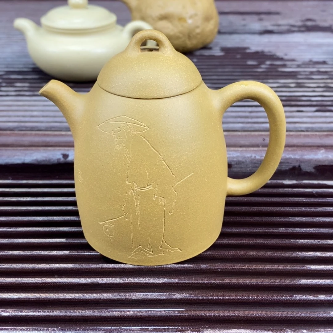 紫砂茶壶宜兴原矿紫砂壶秦权200c