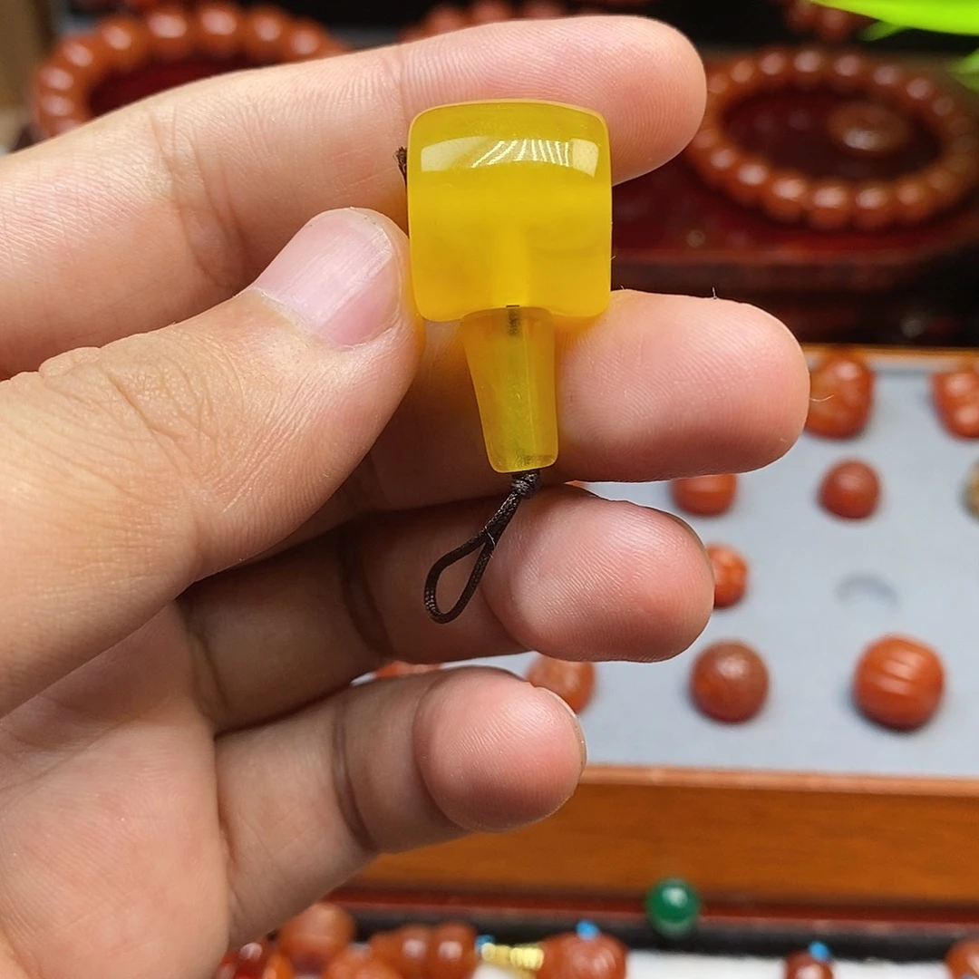 未镶嵌颈饰蜜蜡三通