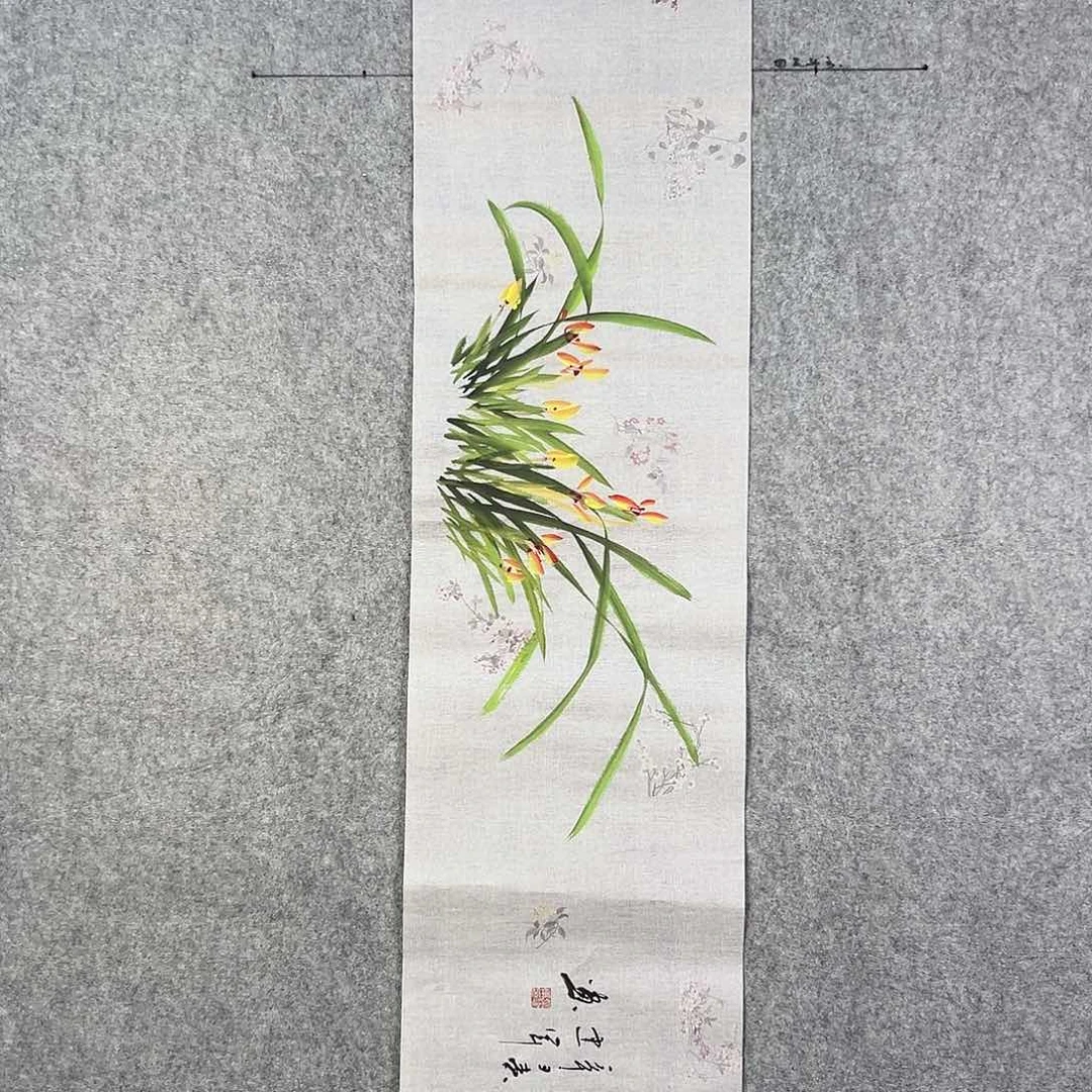 国画137 花鸟和蝴蝶都在等待它飞