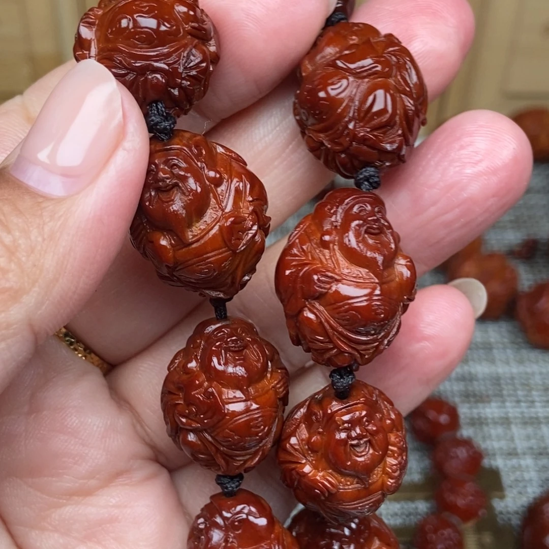 江***哥吊坠橄榄核财神88