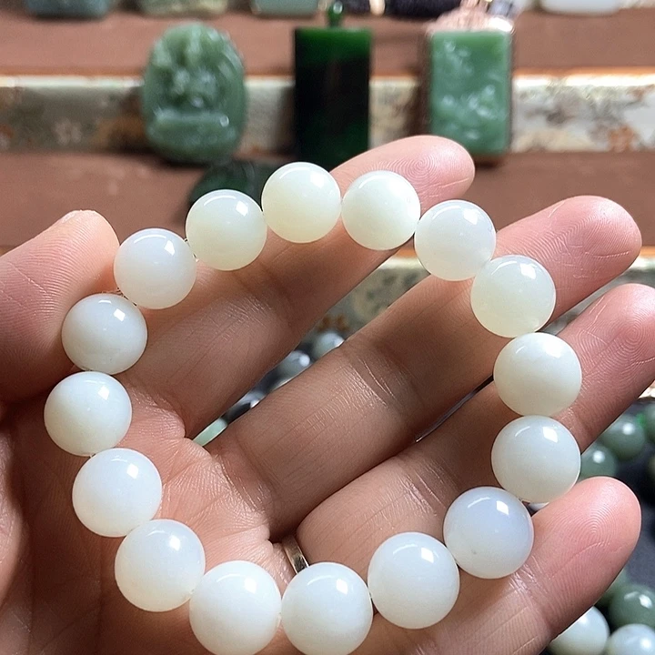 和田玉未镶嵌手链