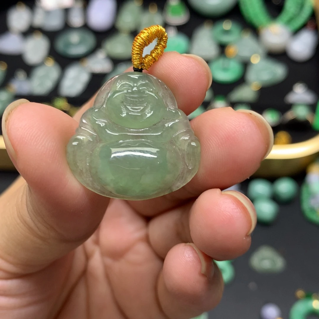 吊坠(不含链)未镶嵌翡翠有纹裂