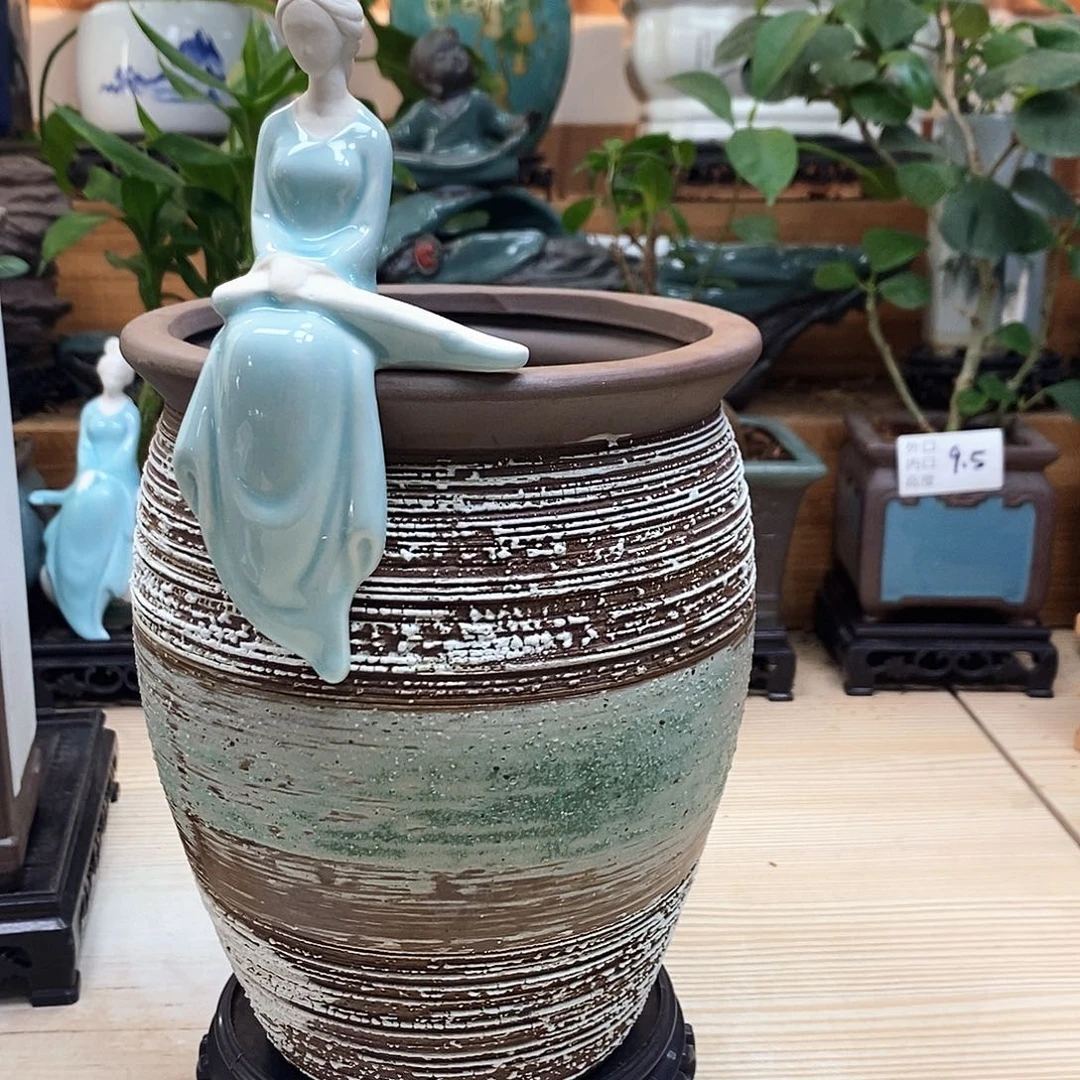 紫砂花盆陶瓷艺术