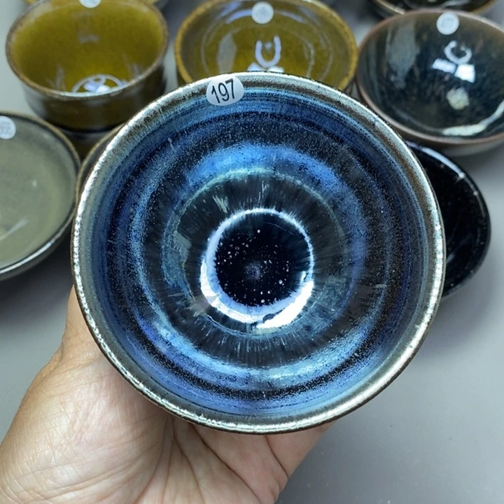 茶盏建窑建盏柴烧主人杯