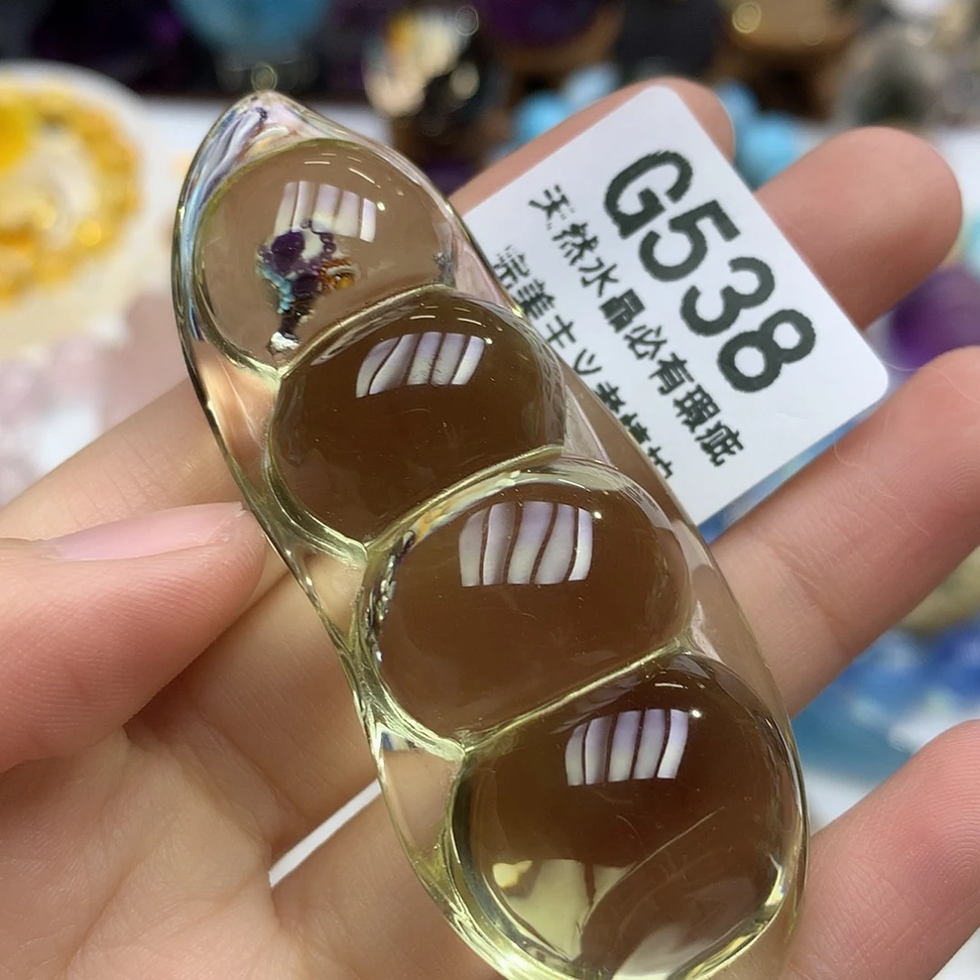 水晶未镶嵌珠宝半成品手把件