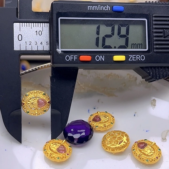 银S925镶嵌颈饰紫晶紫晶925镶嵌60