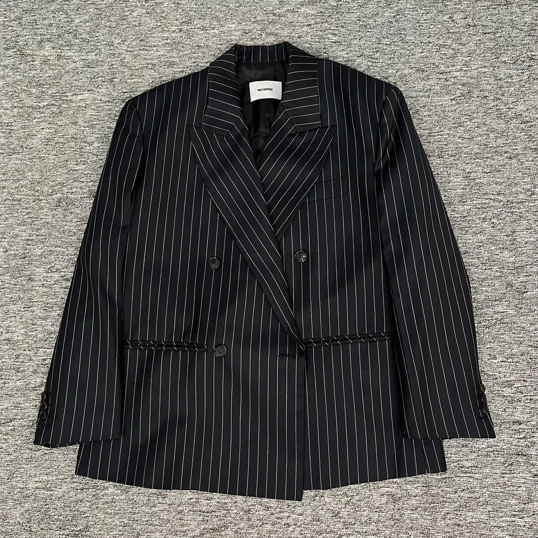 99新 WE11 DONE 条纹纽扣西服/1码/99新