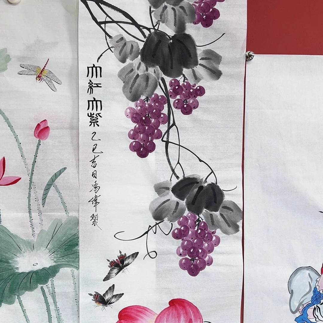 风***，国画冯伟老师亲笔手绘作品慧