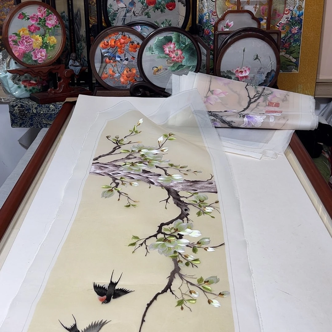 刺绣纯手工刺绣画