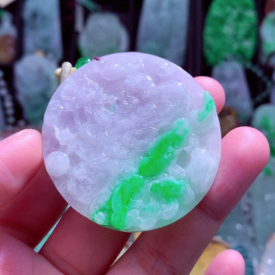 颈饰未镶嵌翡翠天然