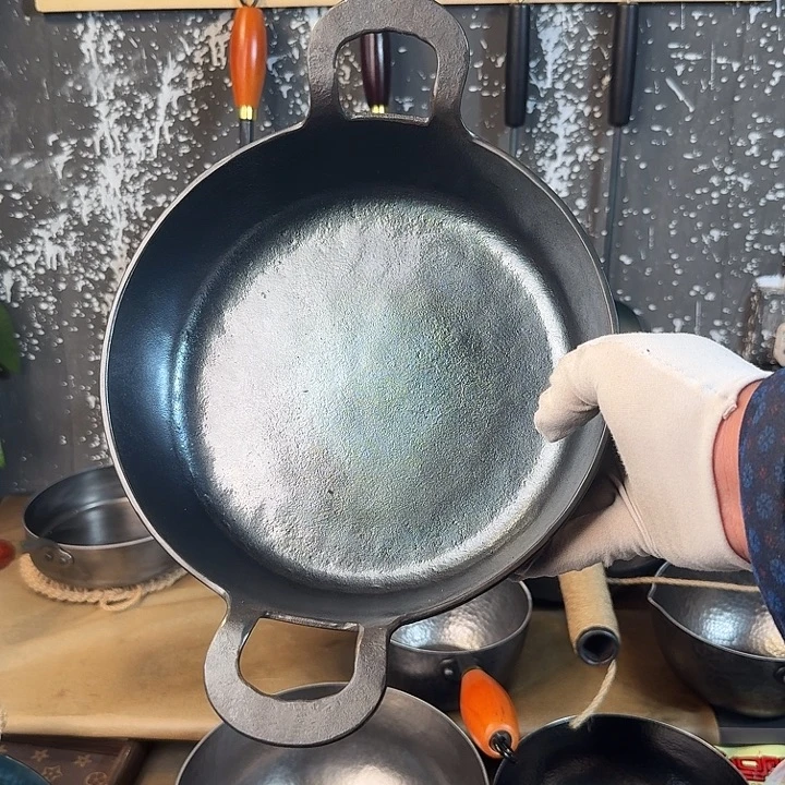 ****╲清风铁铺24煎锅锅