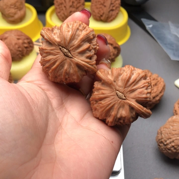 把件文玩核桃42全品白狮子