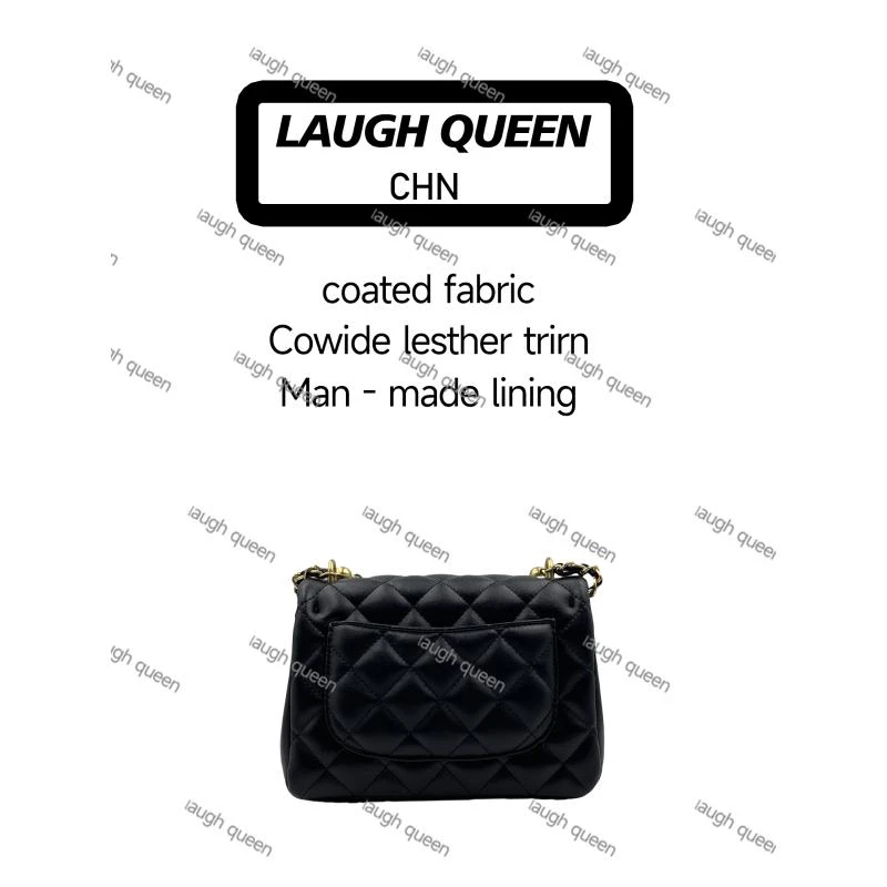 Laugh Queen手工打造真皮女士新款包10700  黑色