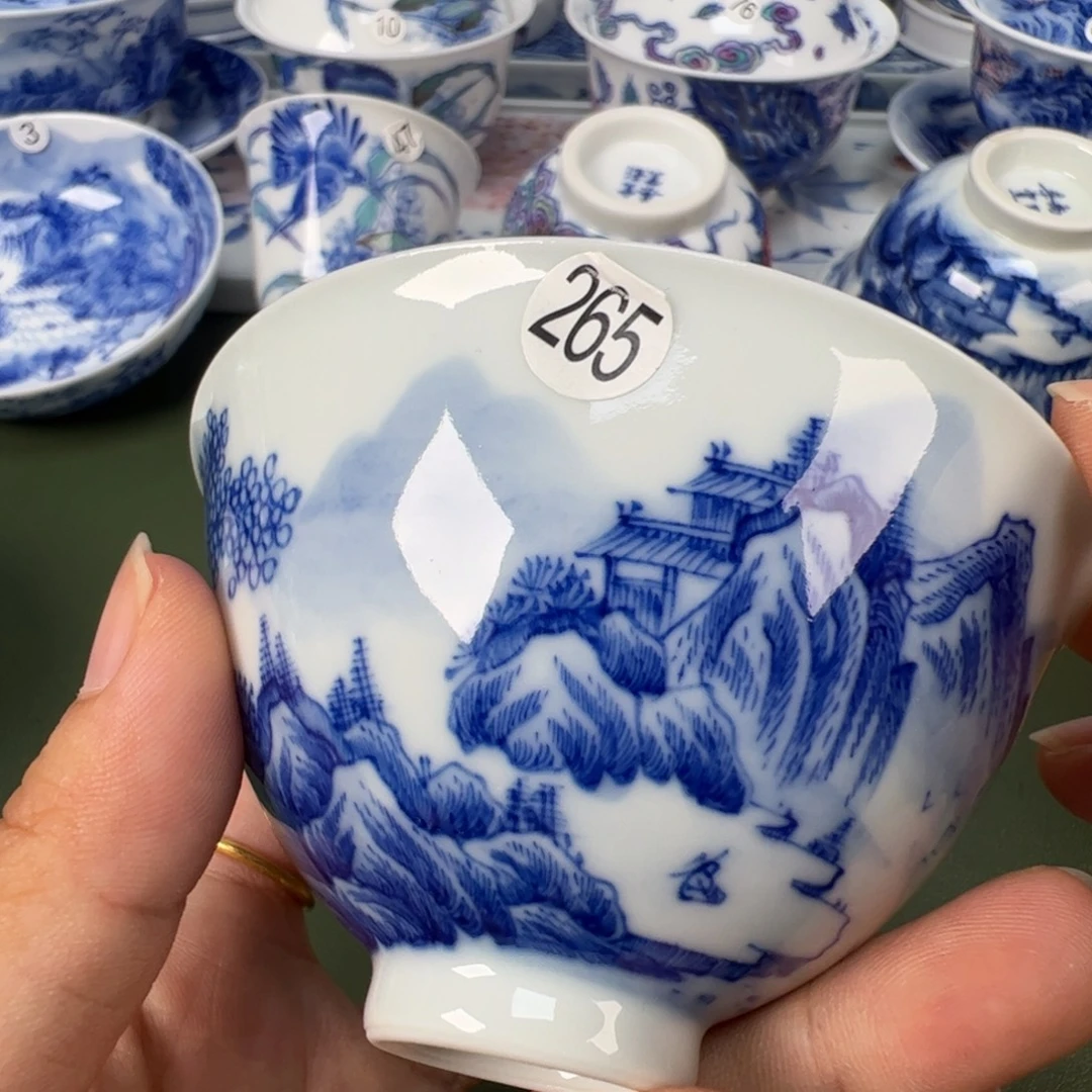 景德镇纯手工纯手绘茶具木木265