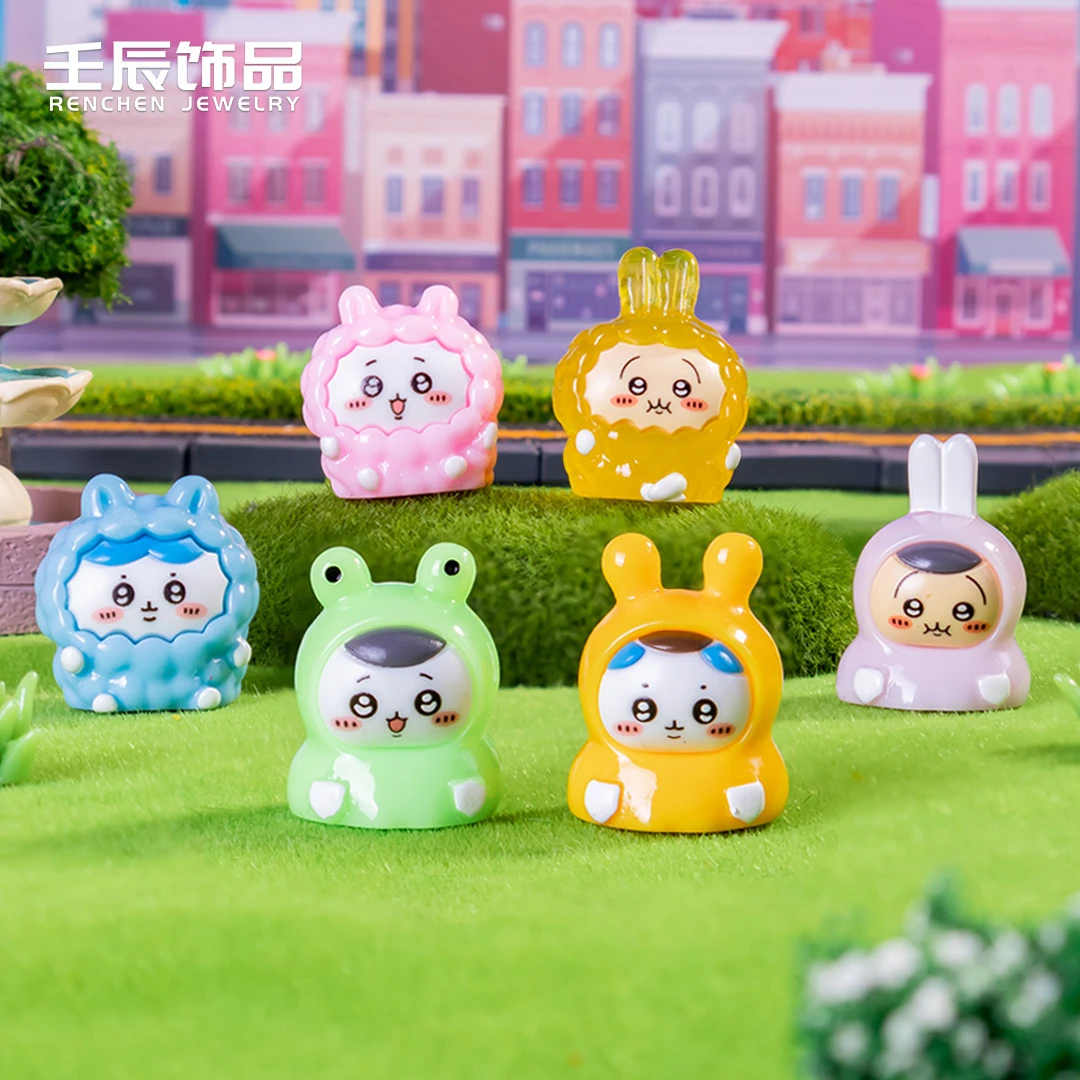 吉伊卡哇彩色福气微景观车载工艺小摆件 diy树脂小配件礼品装饰品