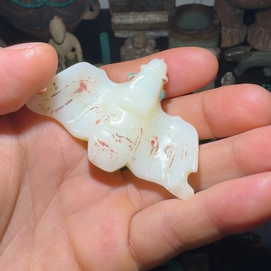 用***5和田玉（糖玉）未镶嵌挂件