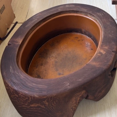 蜜安罐瓷香炉锡茶则