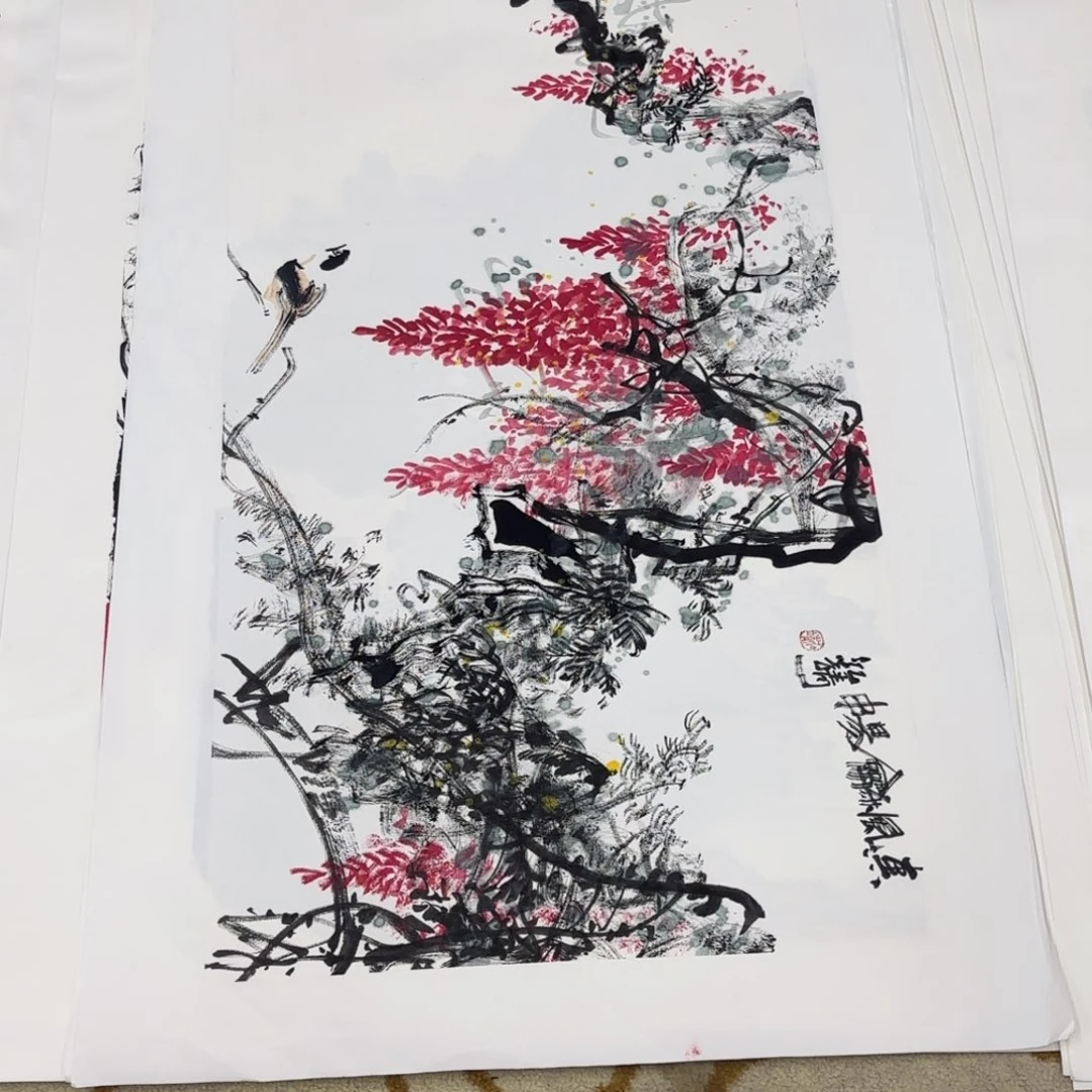 C***乐国画泓静三尺作品童