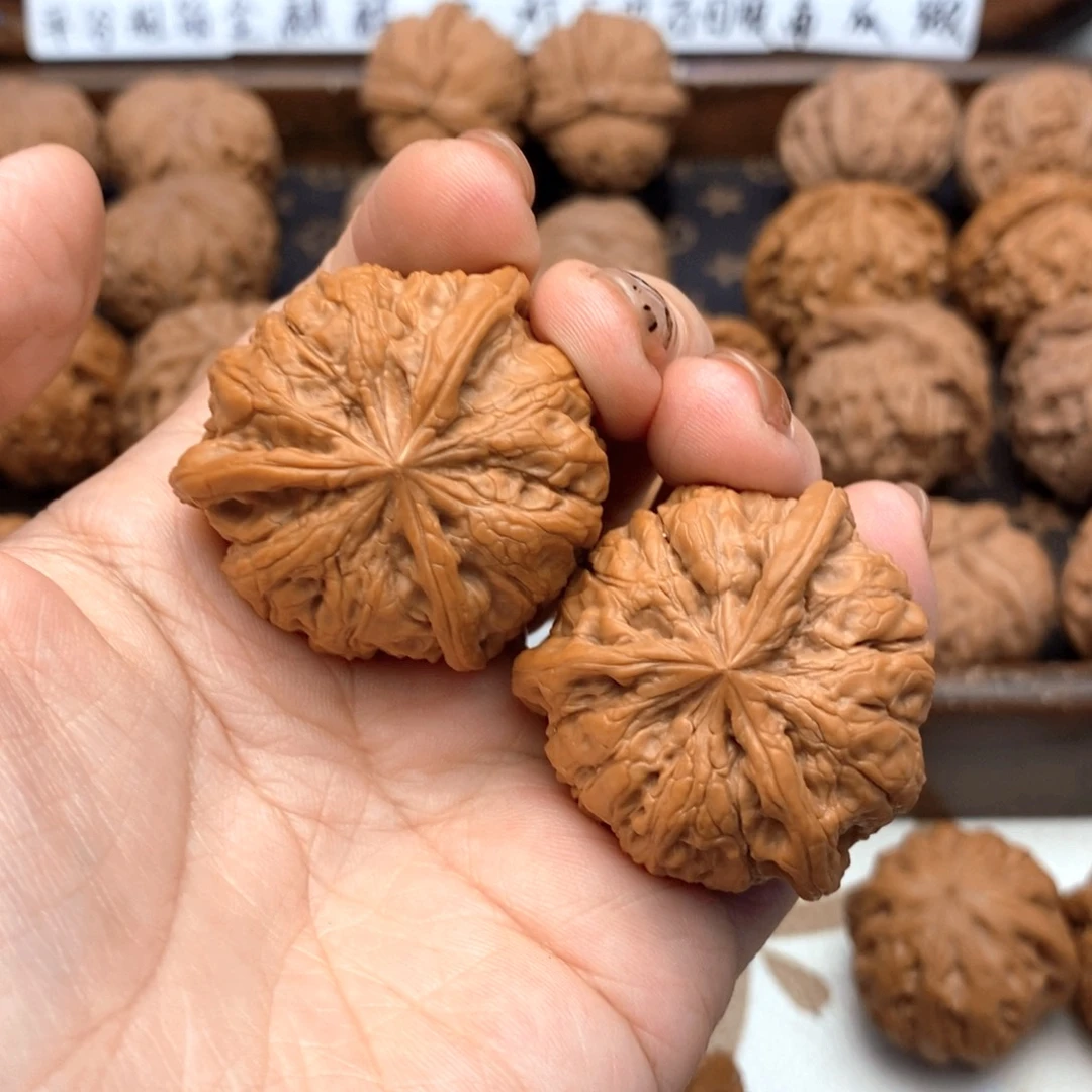 许***恙把件文玩核桃212号雨花石奔