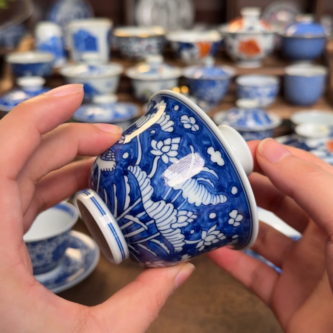 纯手工手绘陶瓷茶具微瑕