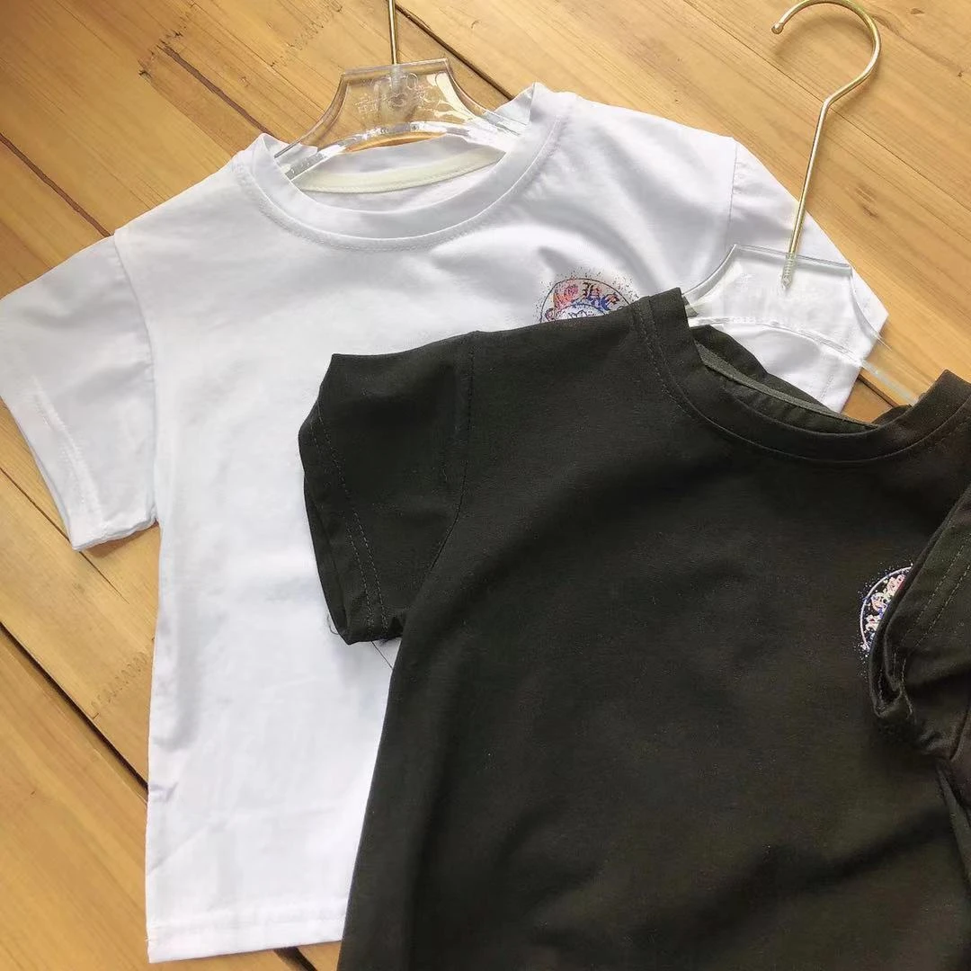 K106天使儿童夏季短袖T恤字母圆圈（身高+20拍