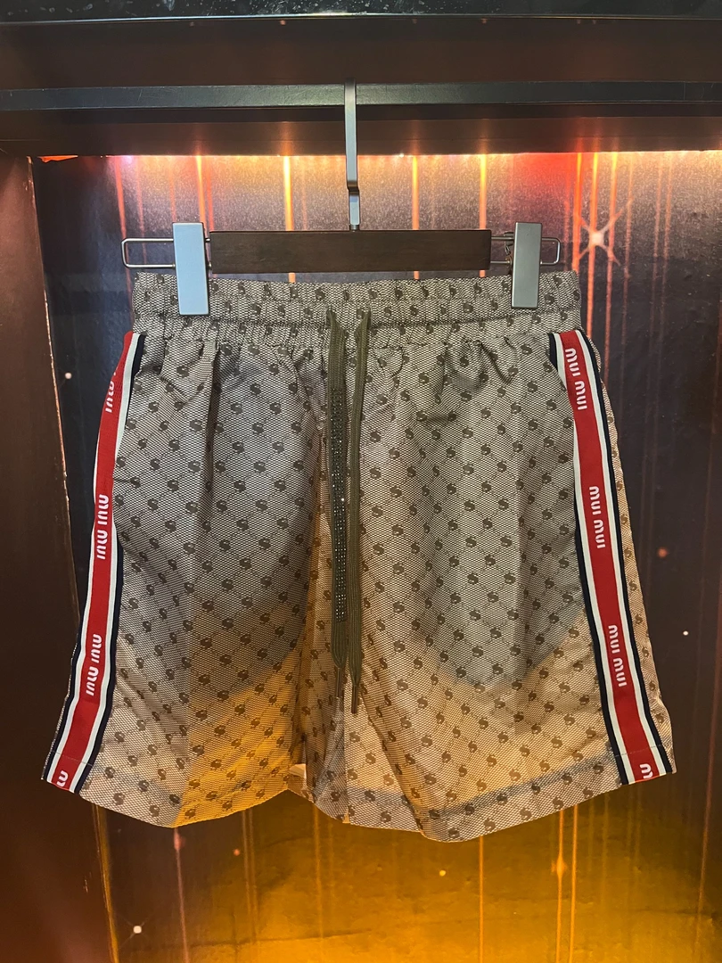 编号【401短款】2025春季新款百搭男女同款印花运动短裤-2066