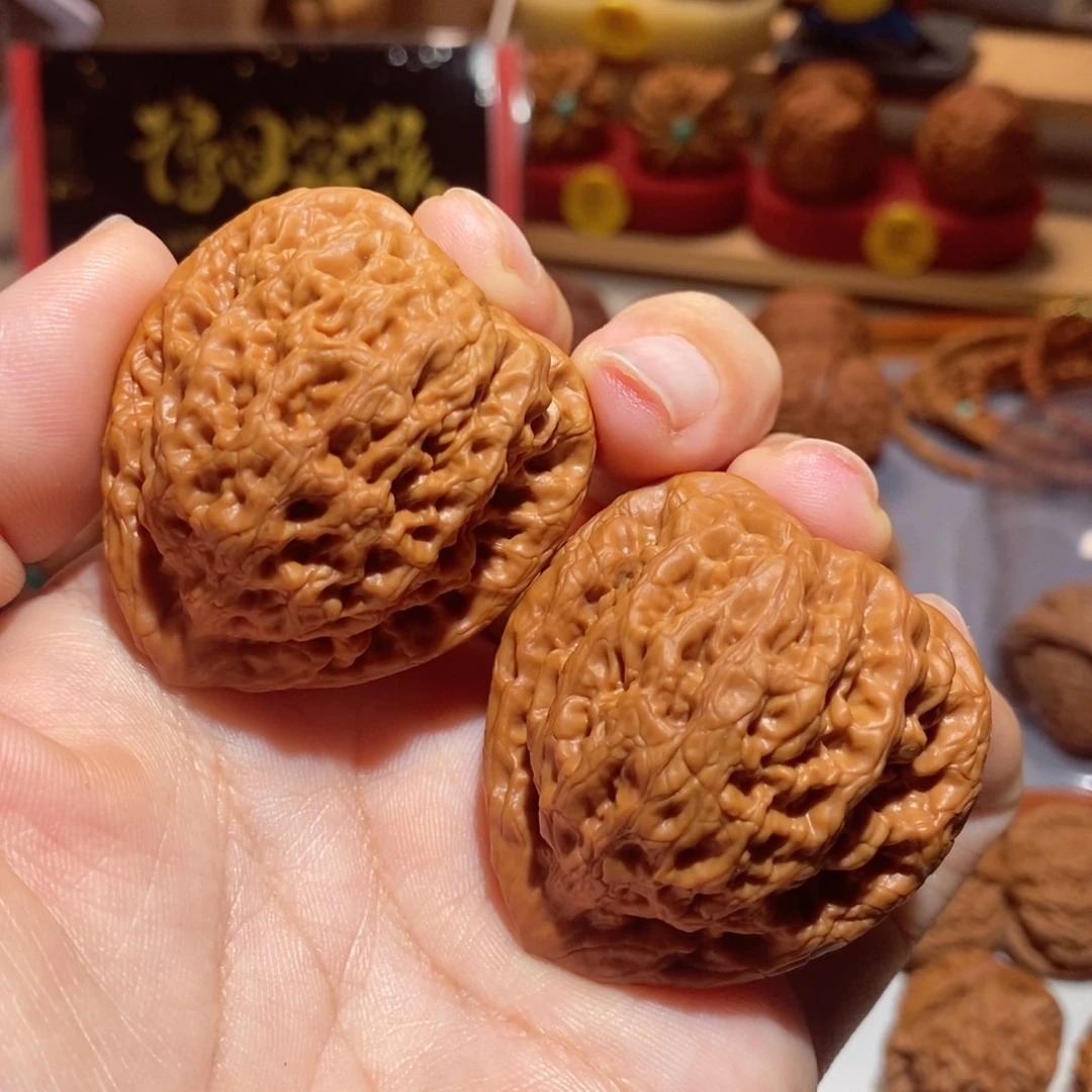 文玩核桃把件42尺全品金公子