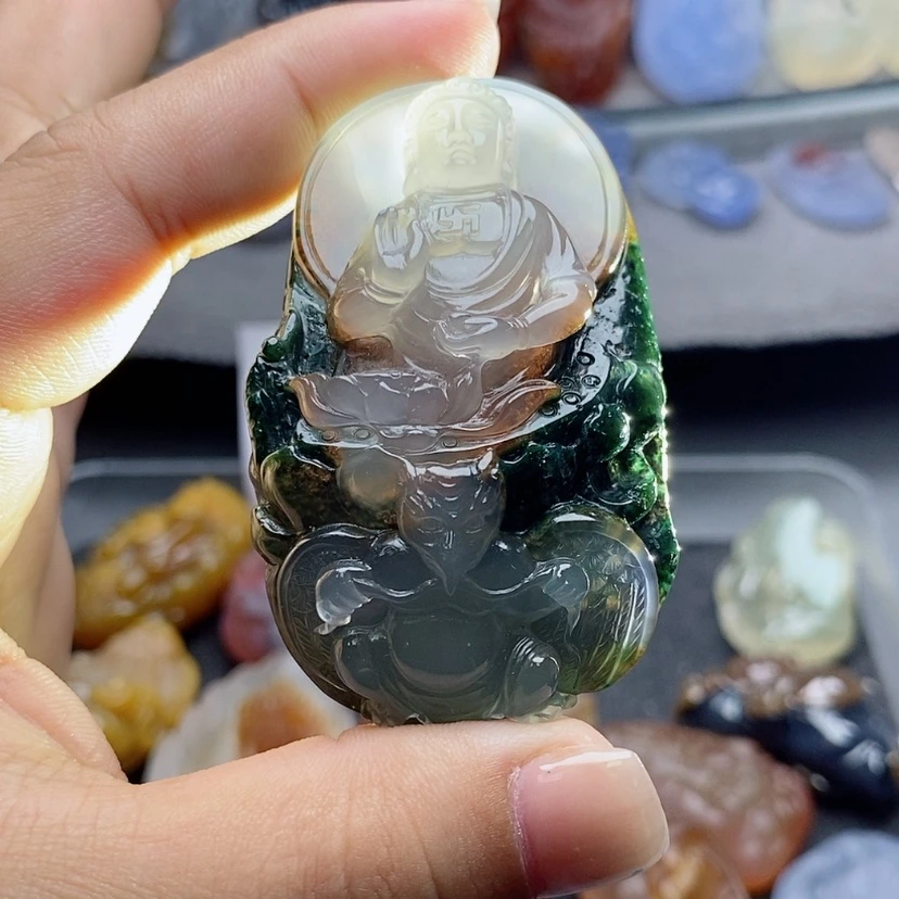 【闪购商品】未镶嵌吊坠定制玛瑙