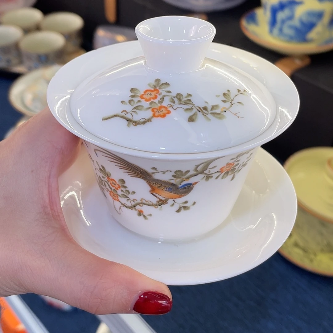 陶景德陶瓷盖碗茶具