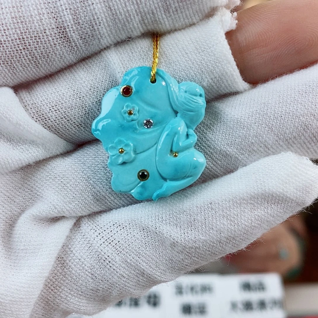 未镶嵌绿松石珠宝奇石
