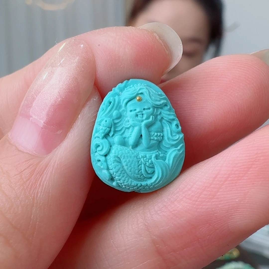 未镶嵌绿松石珠宝奇石