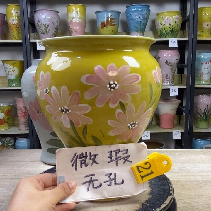景德镇高温陶瓷花盆