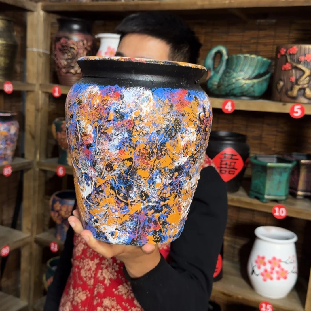 带孔高端浮雕花盆炸炸炸