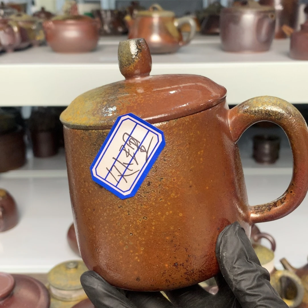 紫砂茶杯纯自然柴烧