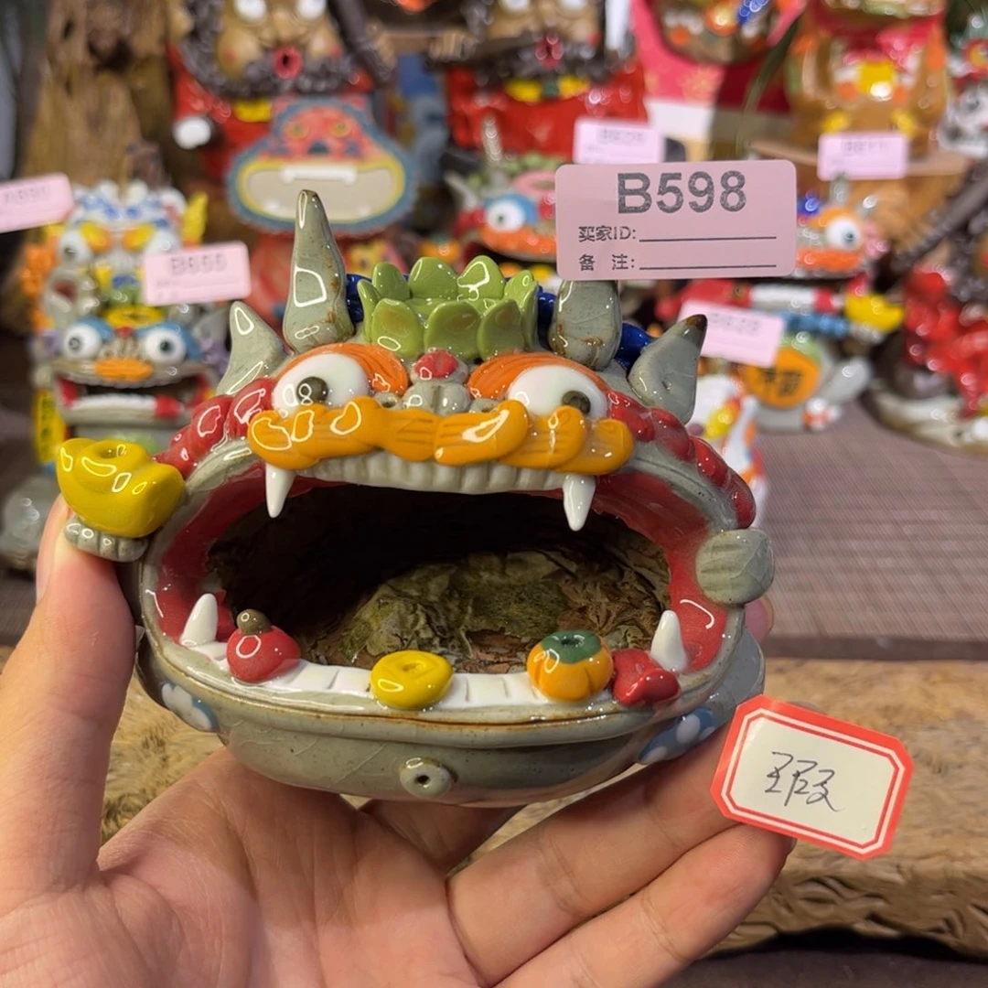 梵***语泥塑纯手工茶宠摆件