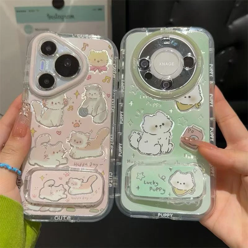 猫咪适用苹果iphone小米15/14/13promax防摔vivo华为oppo手机壳女