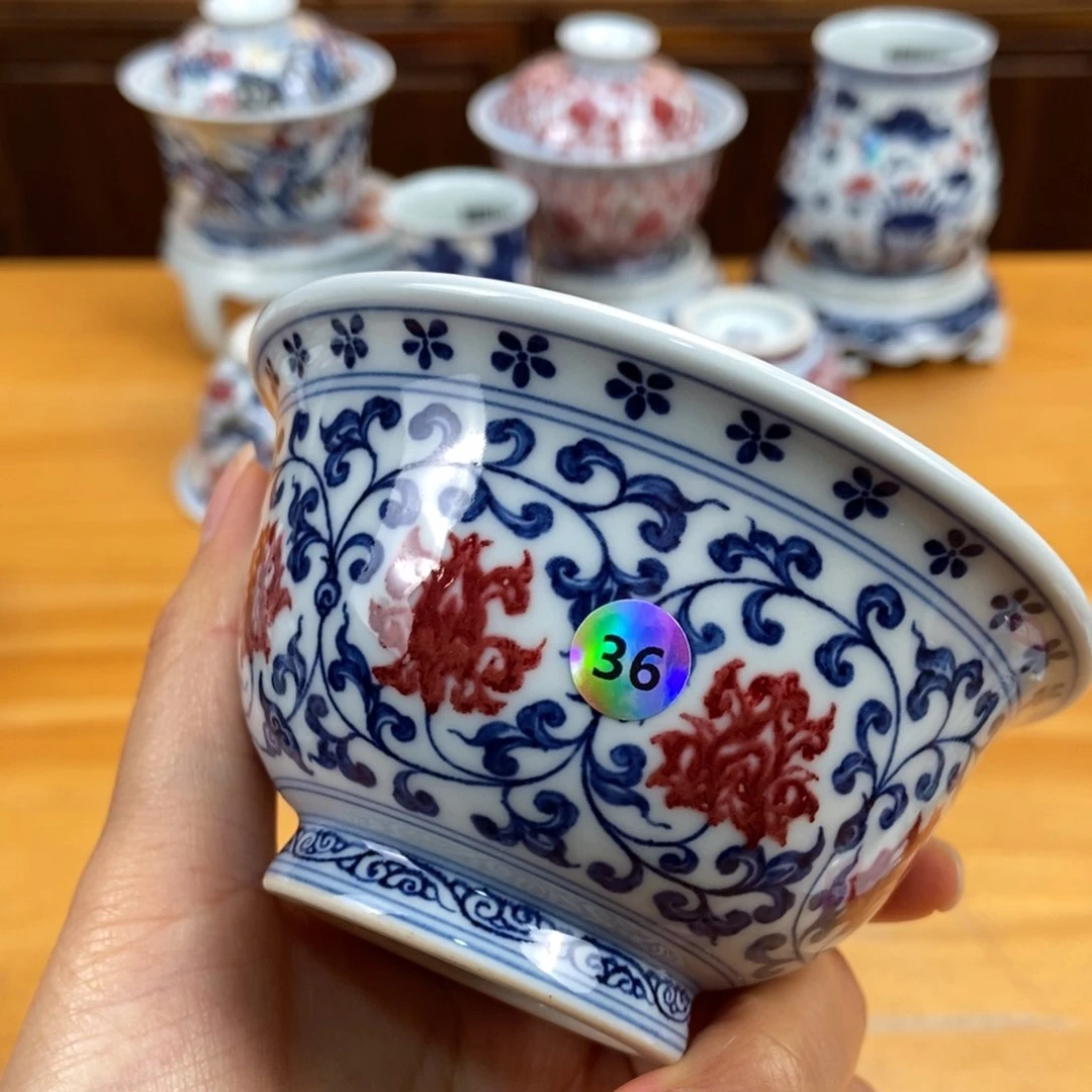 手绘现代茶具非古董