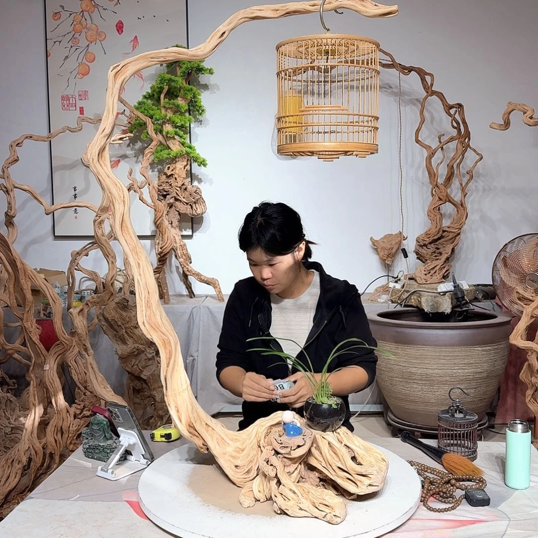 旅***兔杜鹃根艺术中心根艺术