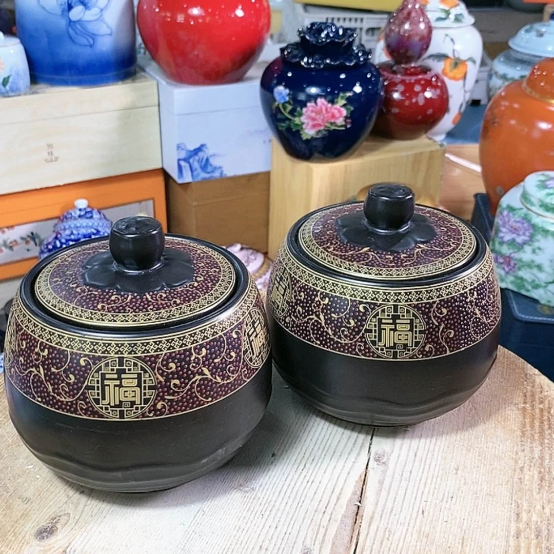 【闪购商品】瓷片陶瓷茶叶罐密封罐