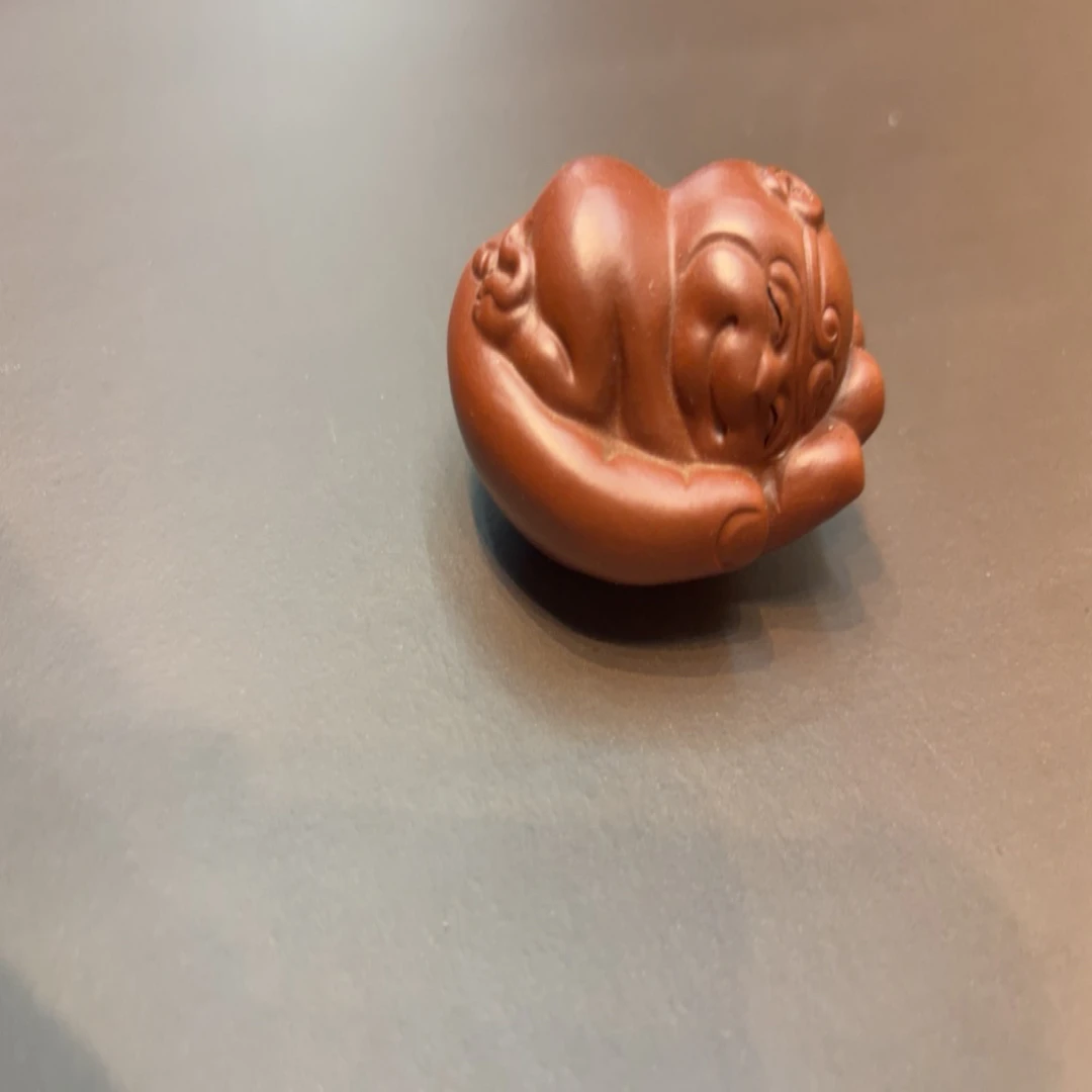 紫砂茶宠掌中宝猴摆件功夫茶具茶台小摆件可爱创意茶玩茶道把玩