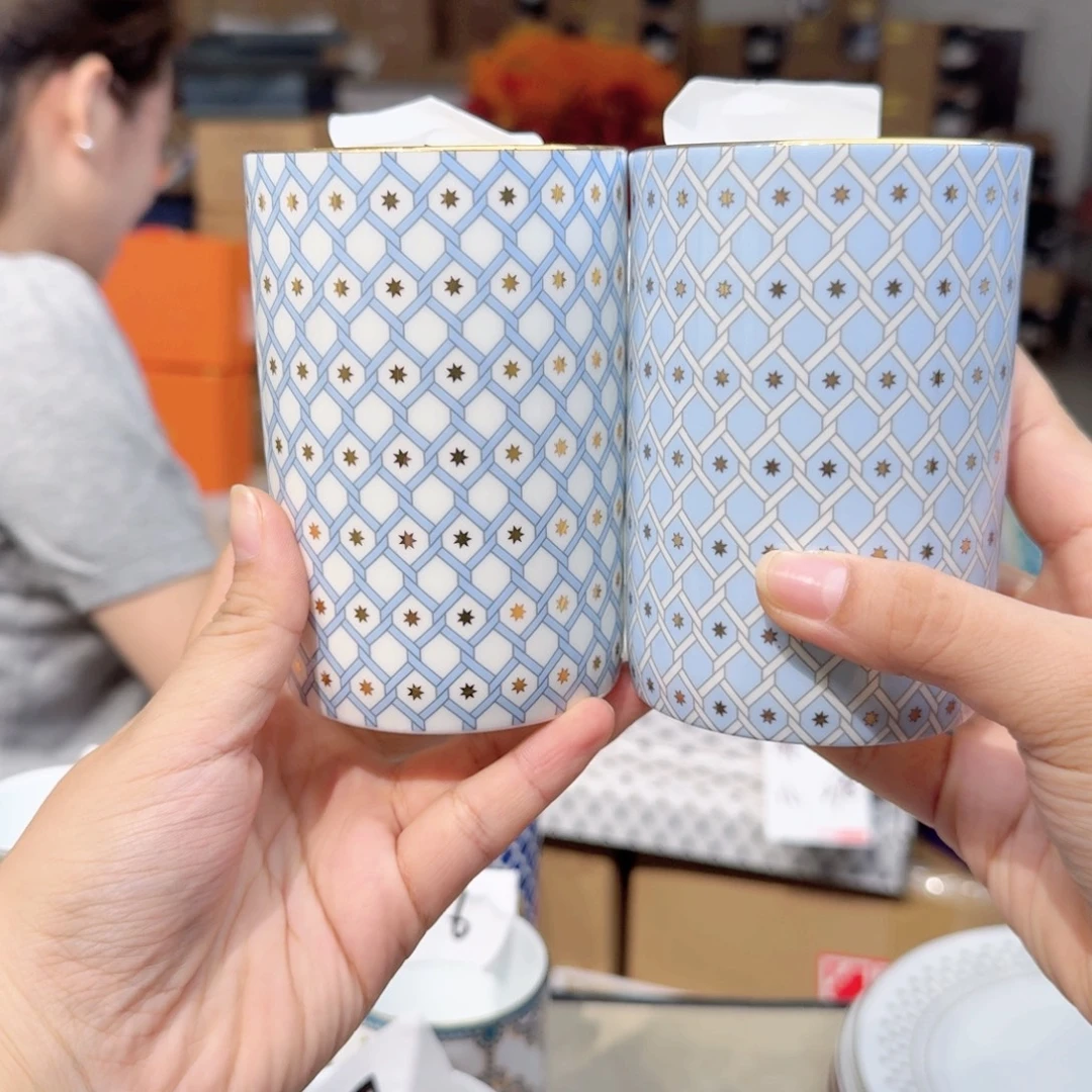 扶***你骨瓷马克杯370ml2个外贸骨瓷