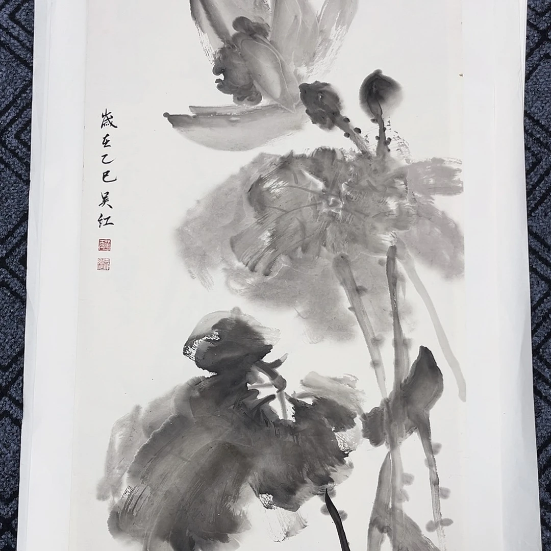国画三尺斗方花鸟作品